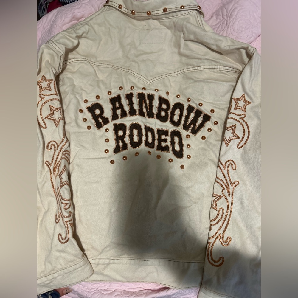 Levi’s rainbow rodeo jacket
